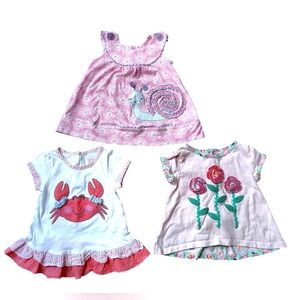 Nursery Rhyme Girls Beach & Floral Bulk 3 Top Set